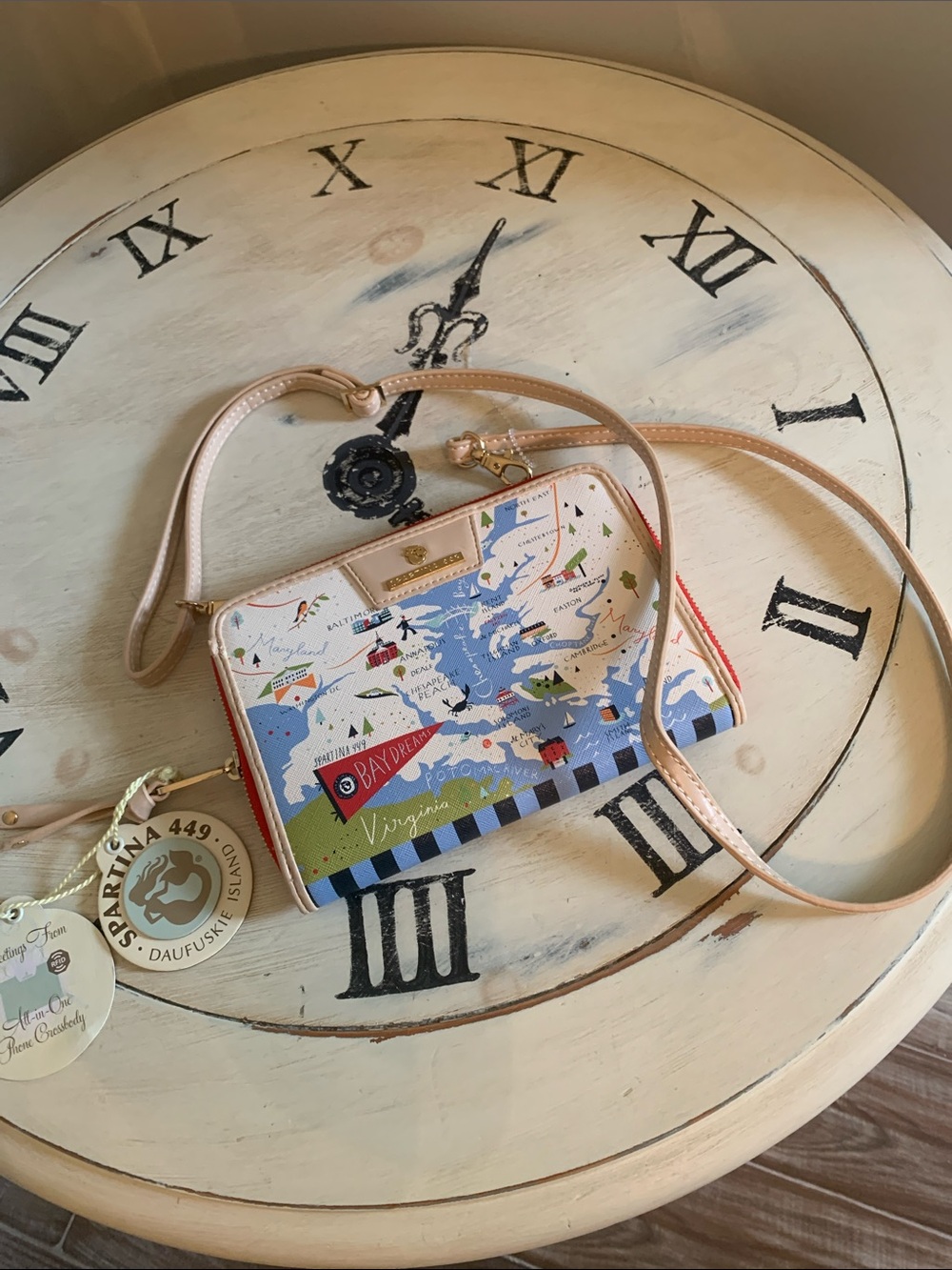 Spartina 449 Maryland  All-In-One Phone Crossbody Bag 276350- NEW - Picture 4 of 5